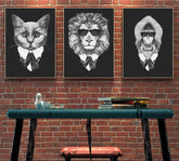 Painting by Numbers Cat Black and White